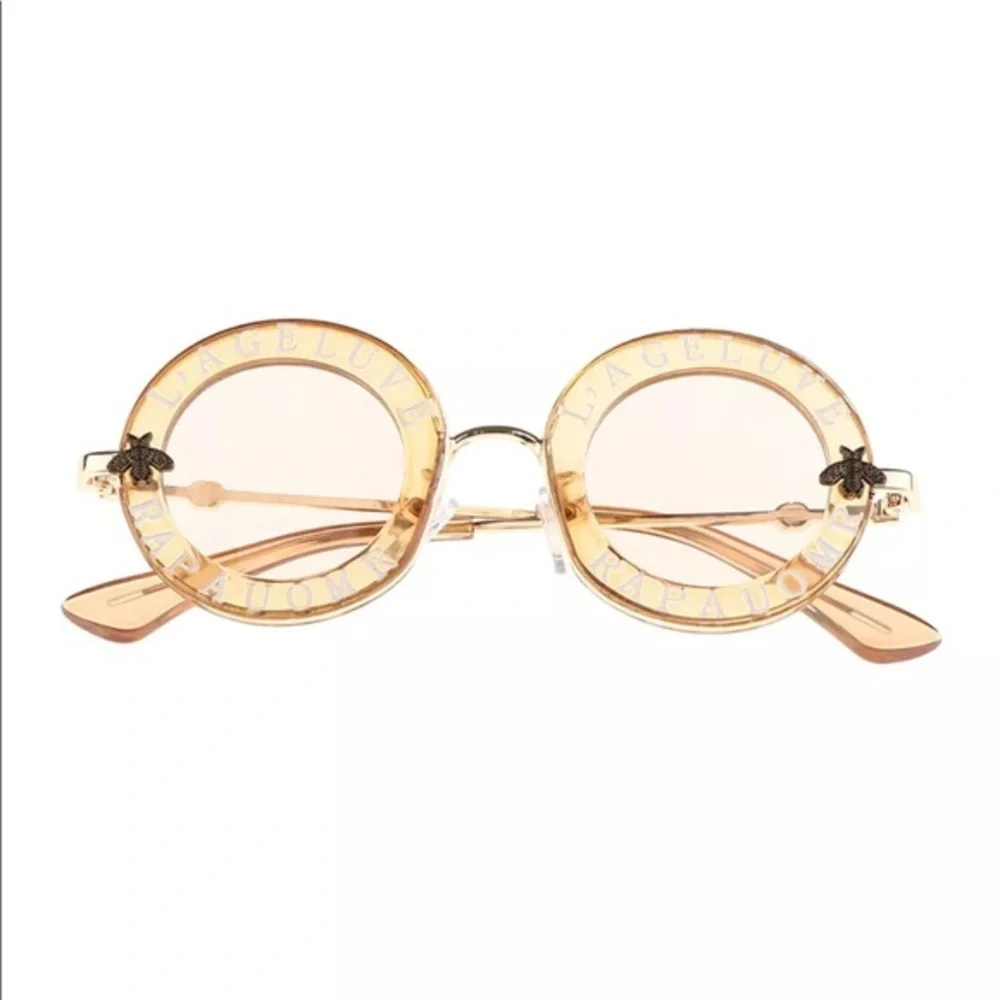 FUN FASHION SUNNIES SMALL FRAME, KIDS OR‎ PET SIZE CHAMPAGNE COLOR-NEW